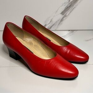 Naturalizer Energy Heel Bold Red Heels Size 7.5